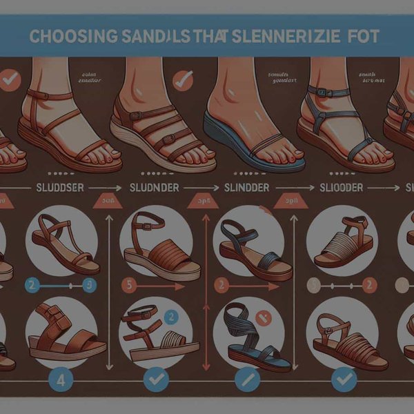 Quelle est la méthode pour choisir des sandales qui affinent le pied ?