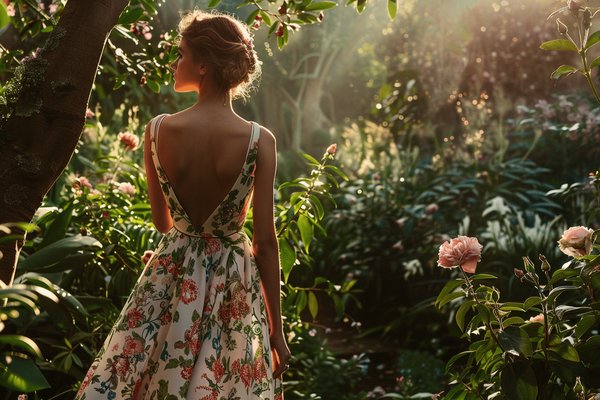 Trouvez votre robe fleurie dos nu idéale